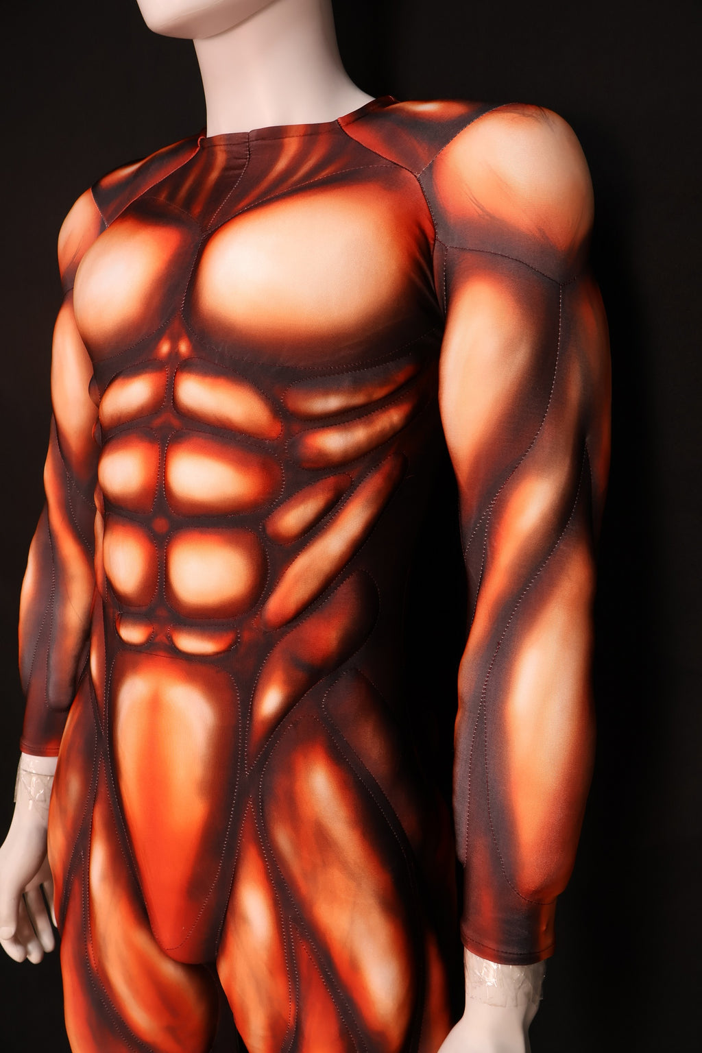Lycra Red Hero Muscle Garment - Custom Personalized Cosplay Clothing