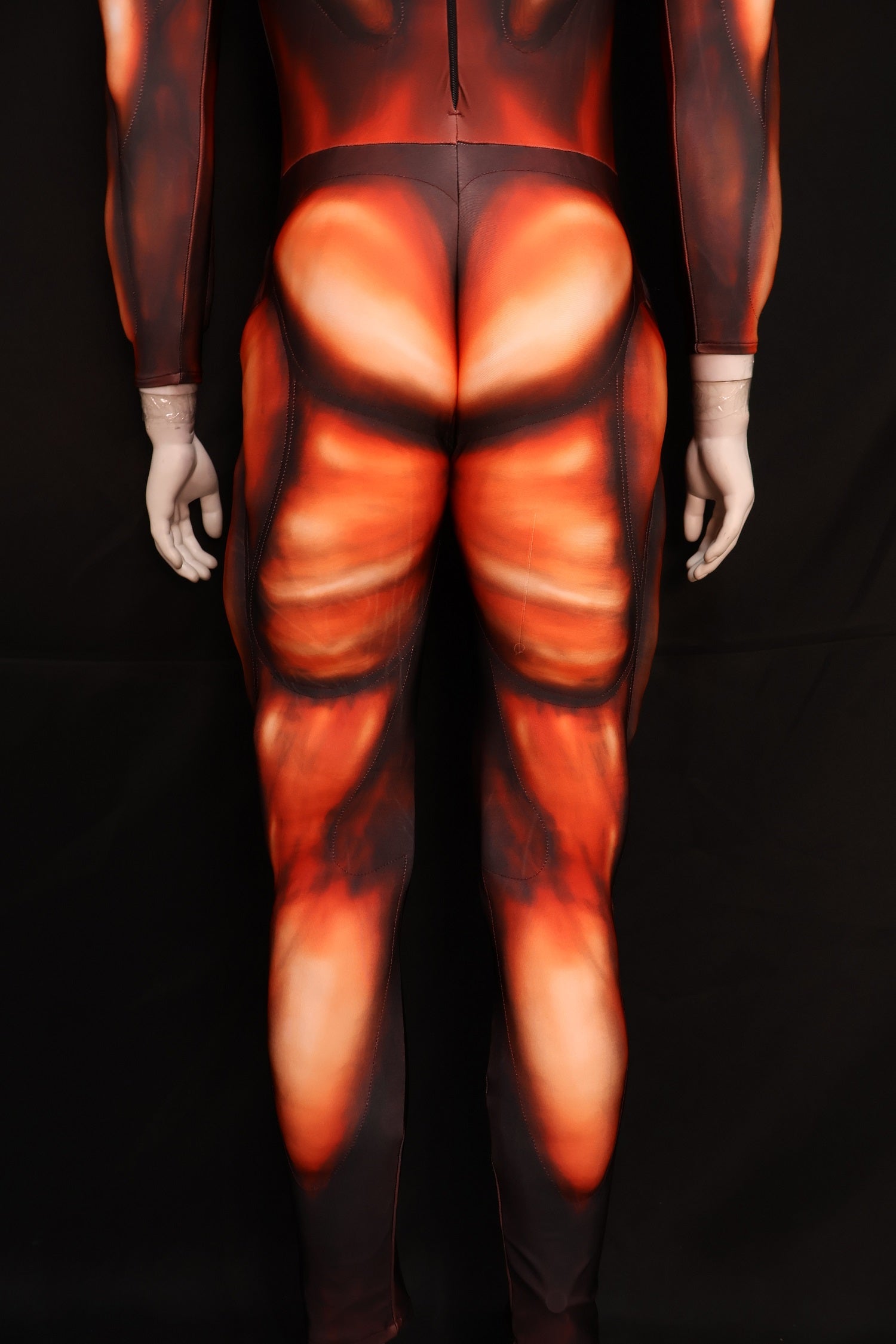 Lycra Red Hero Muscle Garment - Custom Personalized Cosplay Clothing