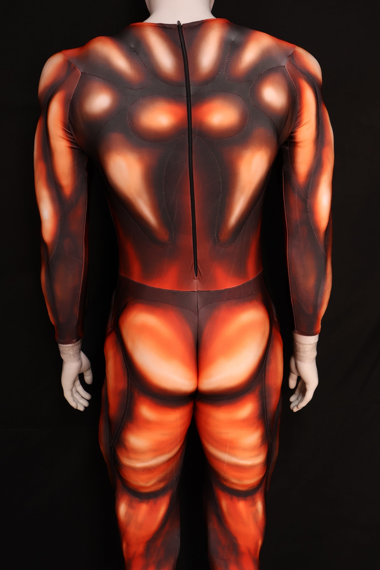 Lycra Red Hero Muscle Garment - Custom Personalized Cosplay Clothing