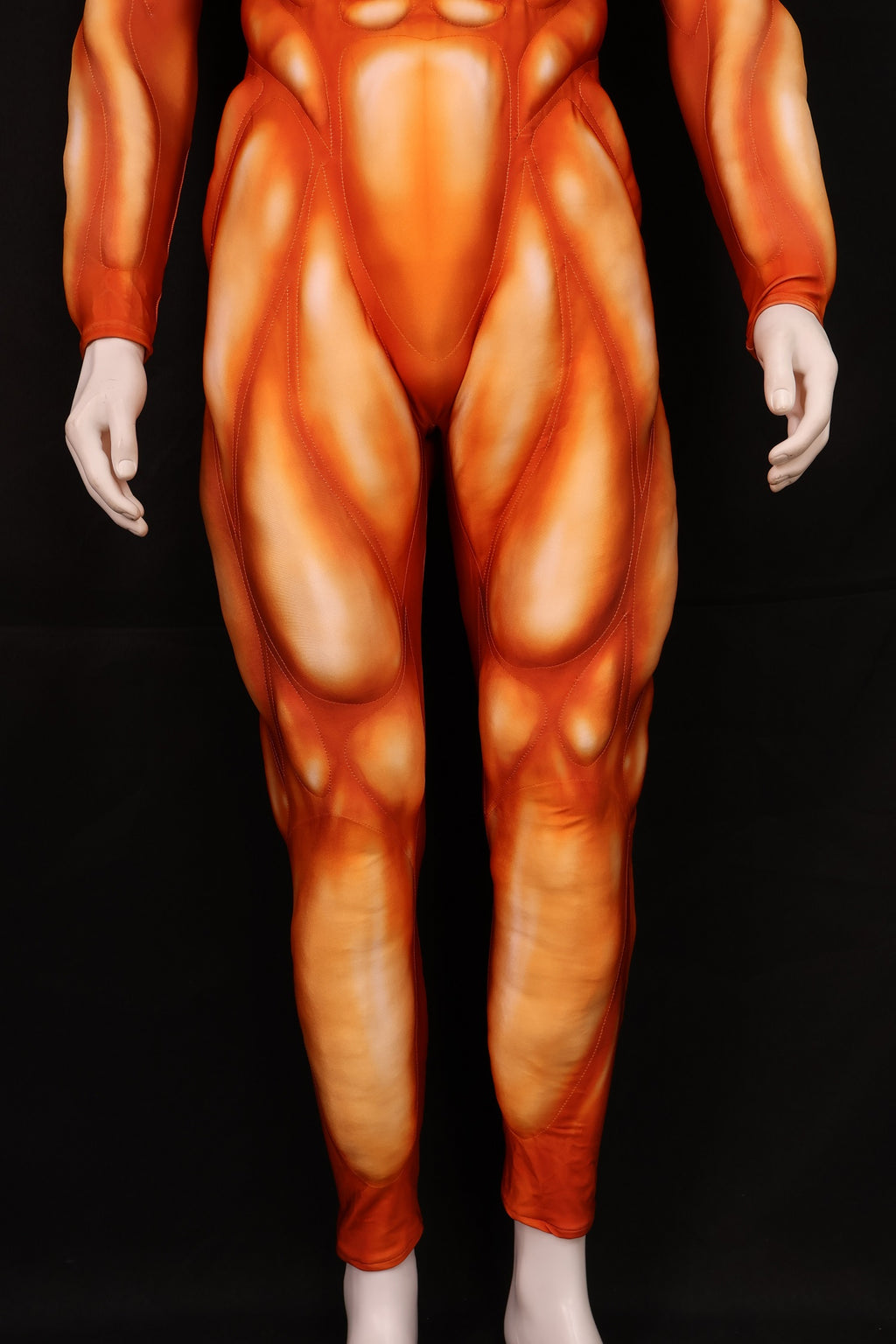 Caramel Orange Hero Muscle Ensemble - Custom Personalized 3D Lycra Outfit