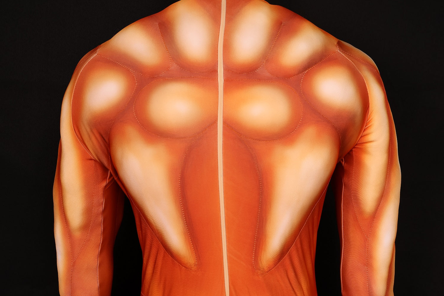 Caramel Orange Hero Muscle Ensemble - Custom Personalized 3D Lycra Outfit