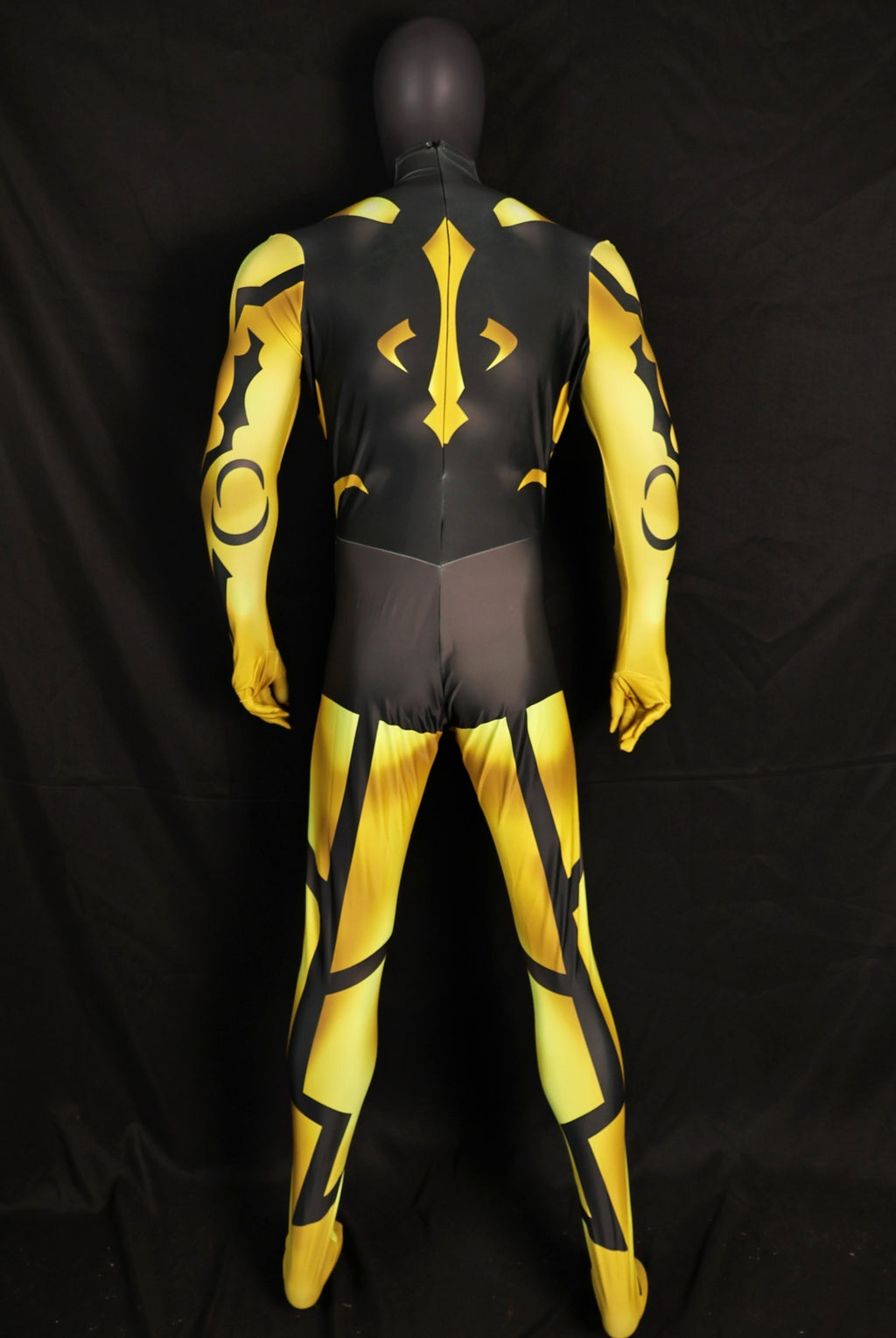 Custom Cosplay Bodysuit for Savage Warrior Men - Personalized Yellow Outfit