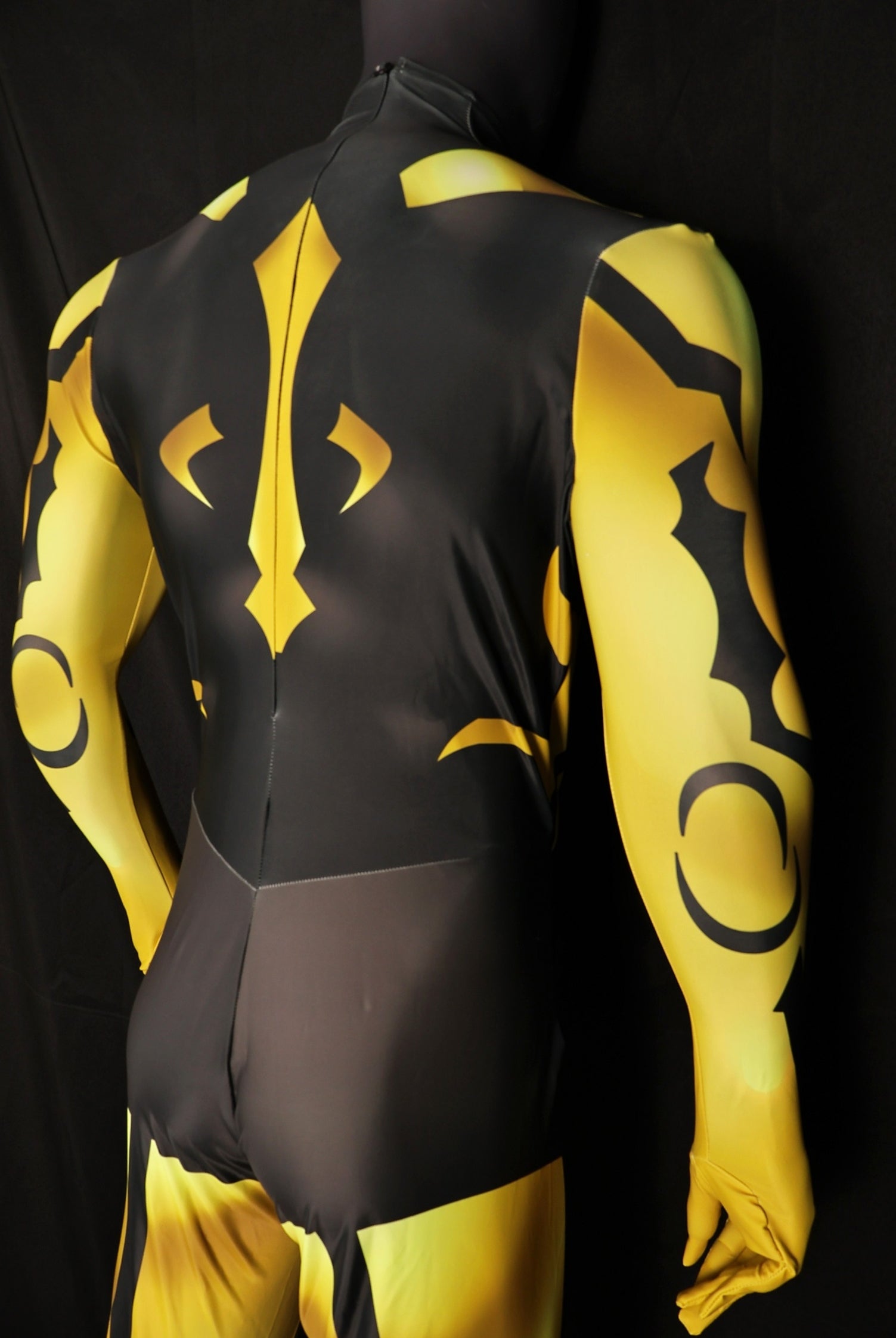 Custom Cosplay Bodysuit for Savage Warrior Men - Personalized Yellow Outfit