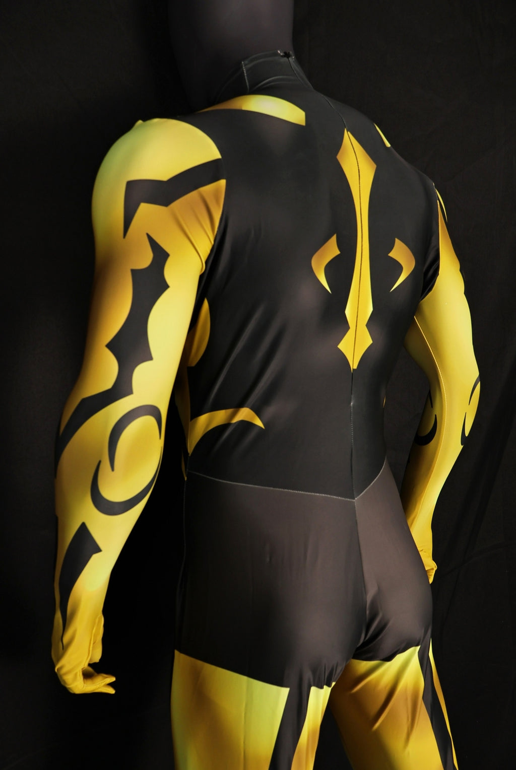 Custom Cosplay Bodysuit for Savage Warrior Men - Personalized Yellow Outfit