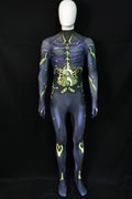 Custom Cosplay Commission Bodysuit for Cyborg Inventor Men - Purple Suit