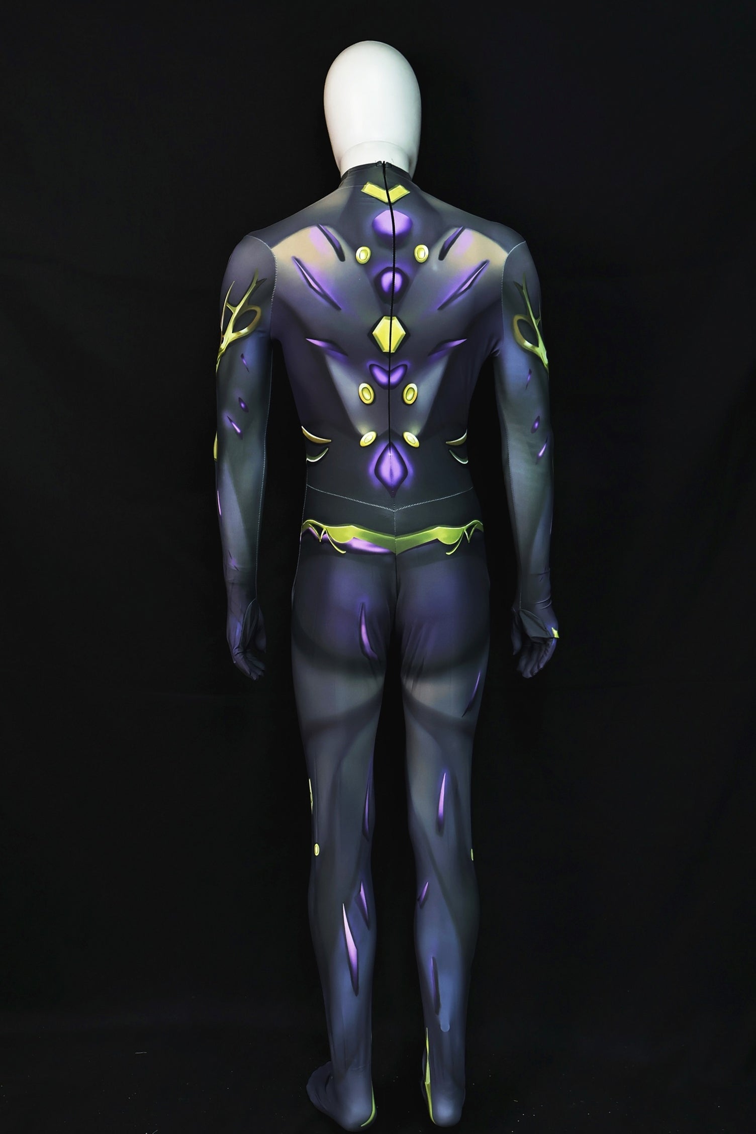 Custom Cosplay Commission Bodysuit for Cyborg Inventor Men - Purple Suit