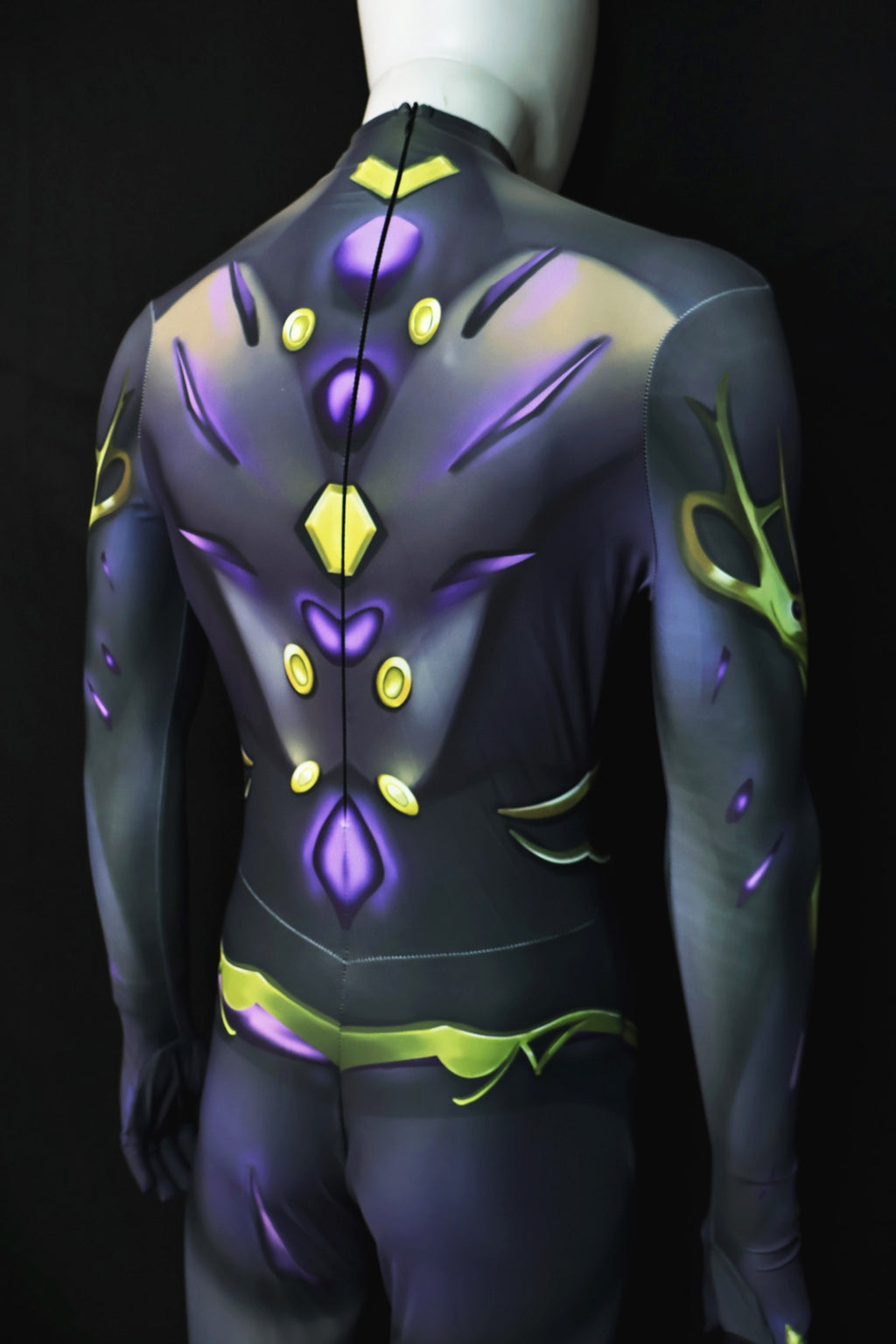 Custom Cosplay Commission Bodysuit for Cyborg Inventor Men - Purple Suit
