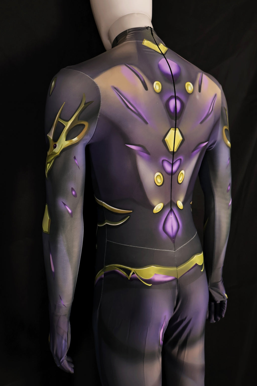 Custom Cosplay Commission Bodysuit for Cyborg Inventor Men - Purple Suit