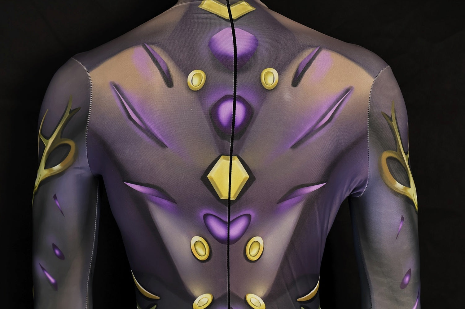 Custom Cosplay Commission Bodysuit for Cyborg Inventor Men - Purple Suit