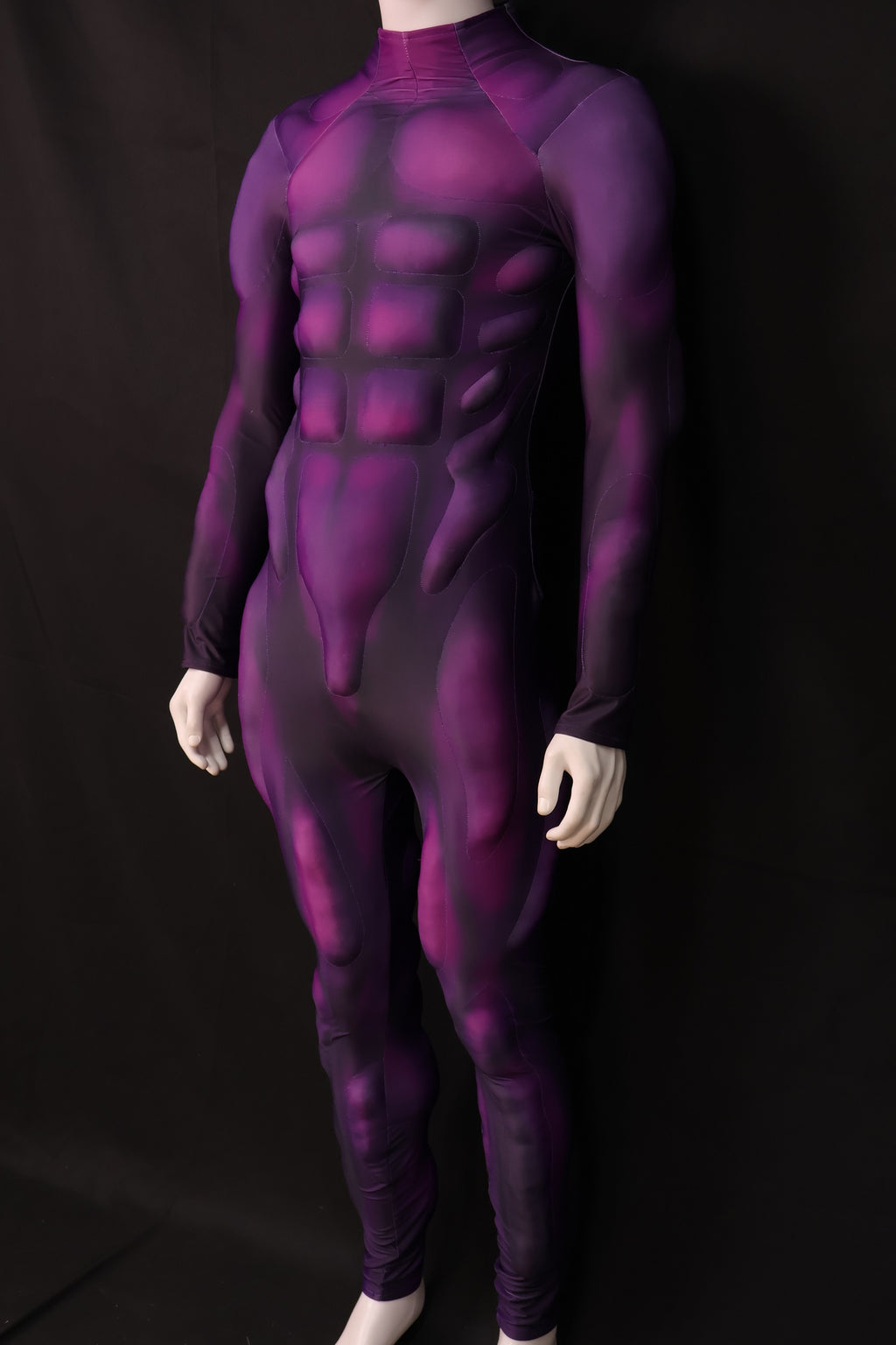 Purple Cosplay Muscle Apparel - Custom Personalized 3D Lycra Body