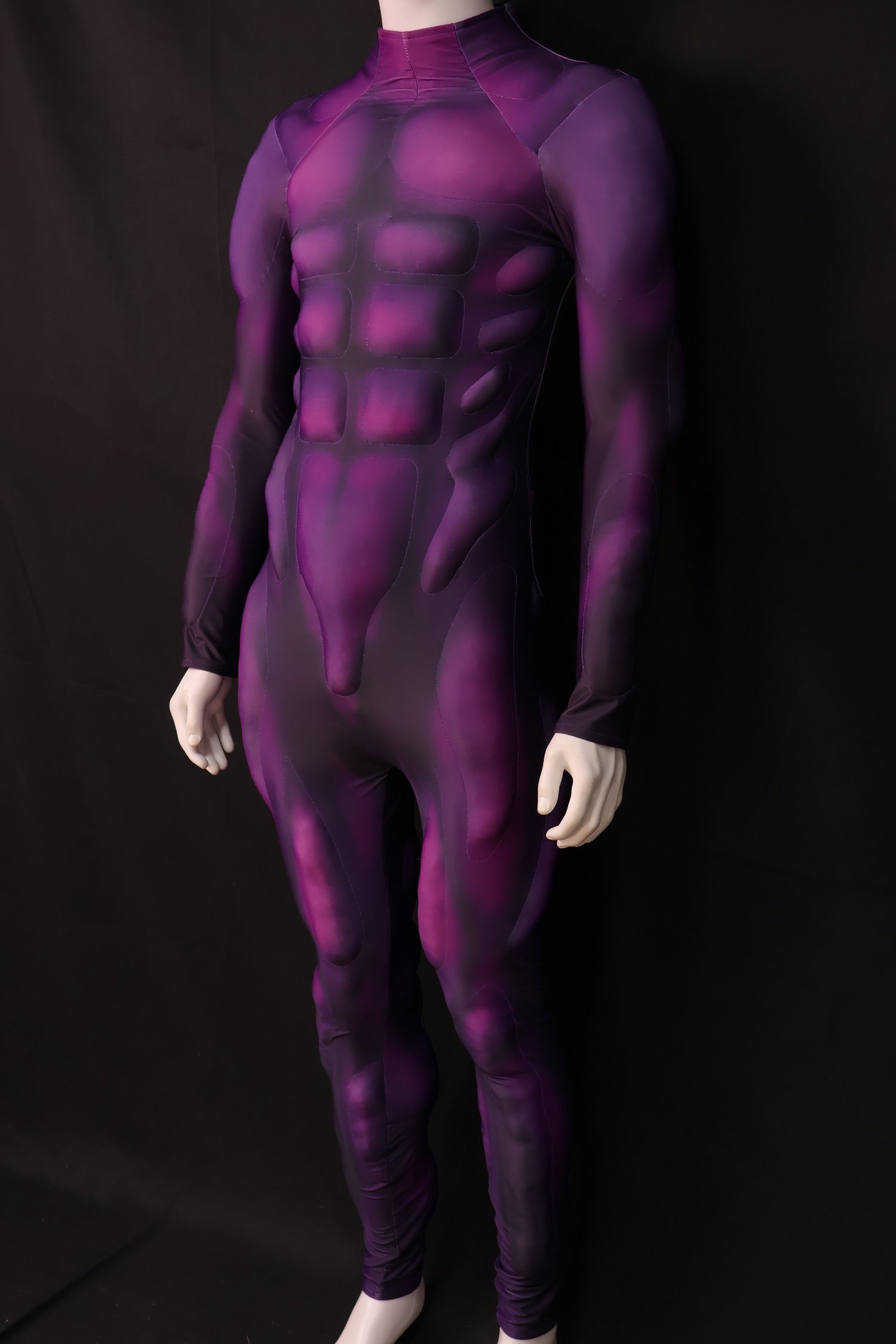 Purple Cosplay Muscle Apparel - Custom Personalized 3D Lycra Body