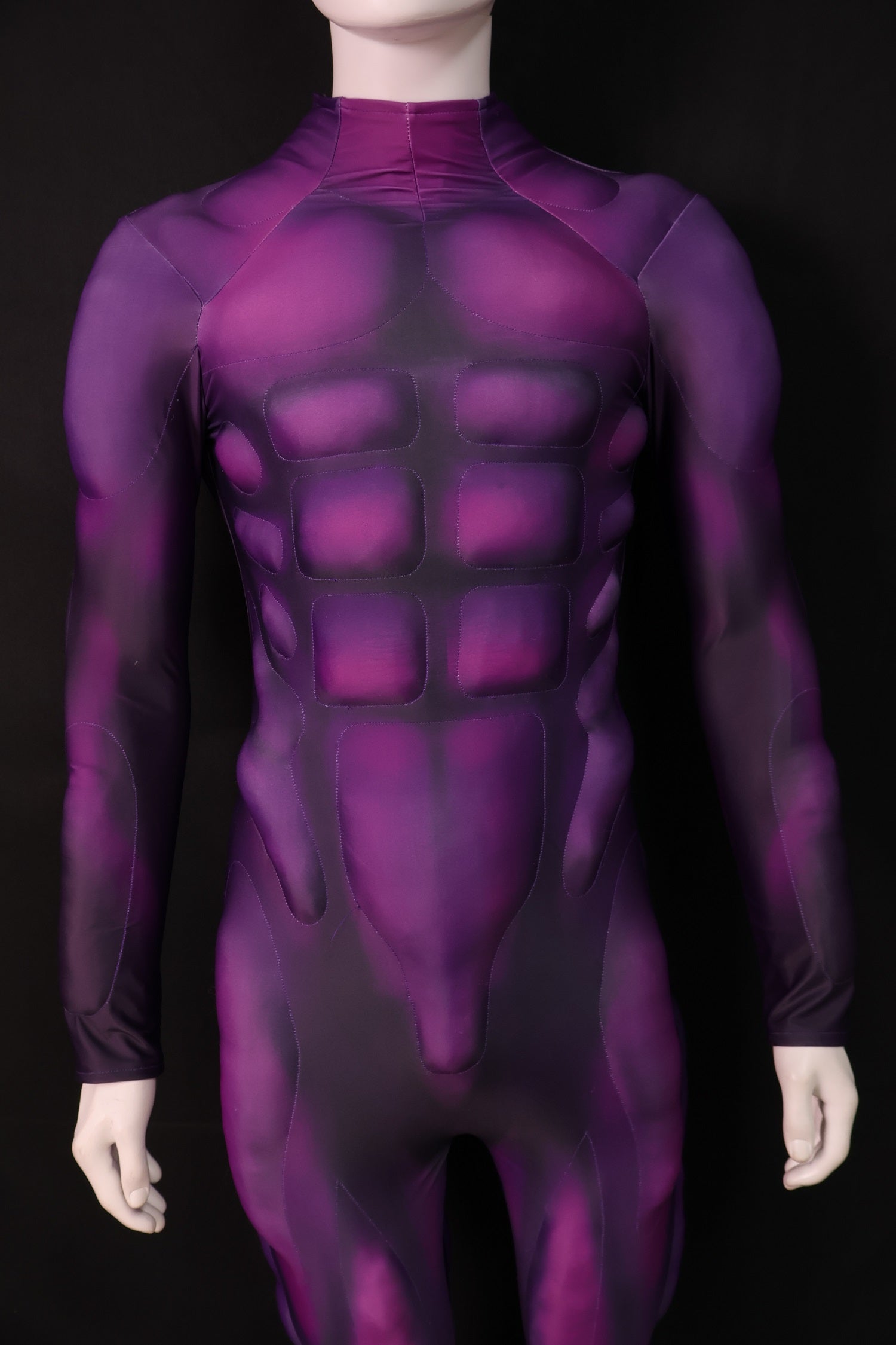 Purple Cosplay Muscle Apparel - Custom Personalized 3D Lycra Body