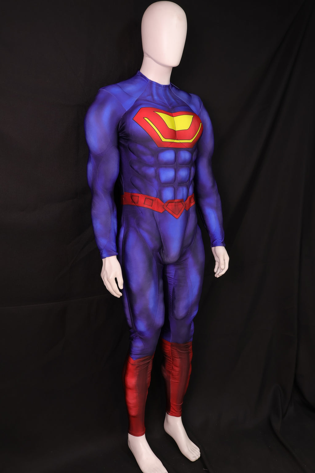 Red Blue Hero Cosplay Jumpsuit - Custom Personalized 3D Lycra Outfit