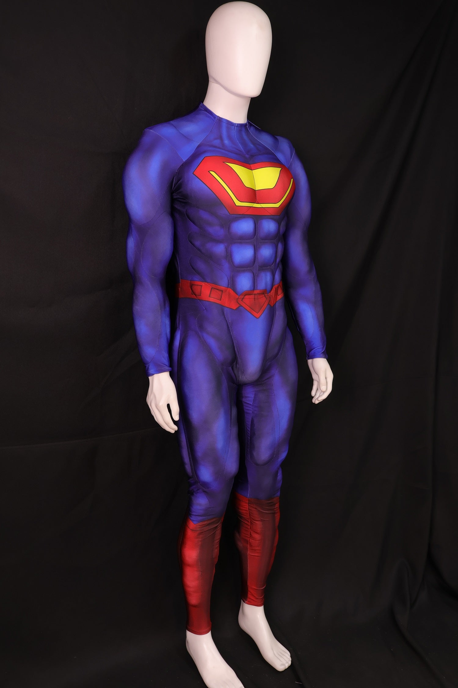 Red Blue Hero Cosplay Jumpsuit - Custom Personalized 3D Lycra Outfit