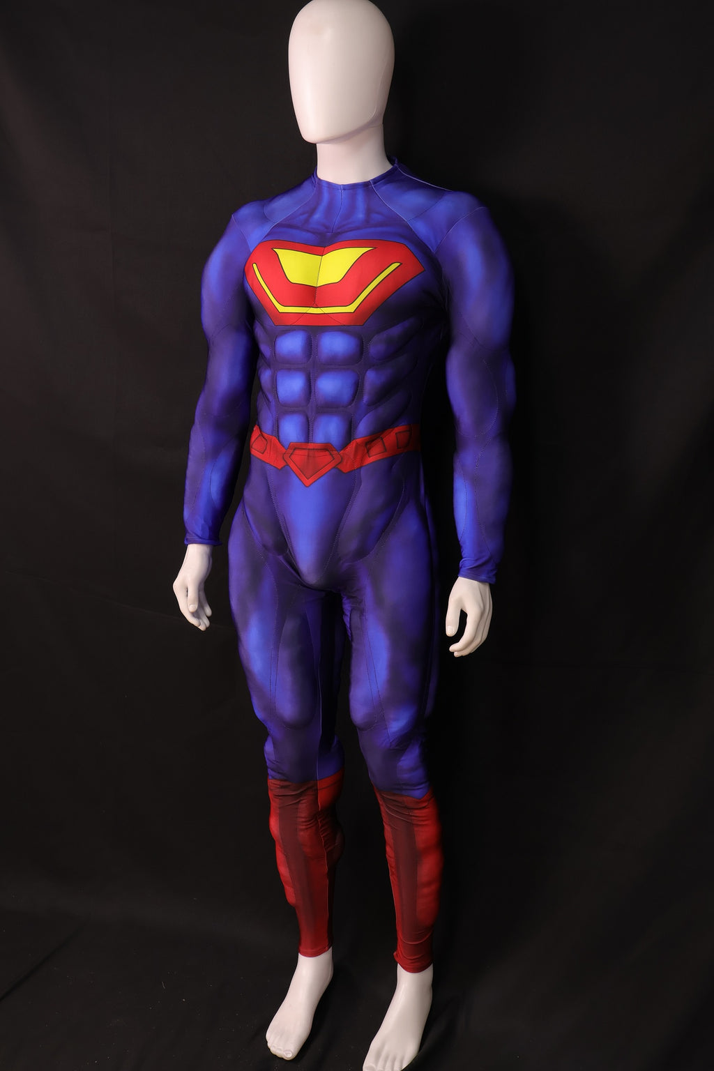 Red Blue Hero Cosplay Jumpsuit - Custom Personalized 3D Lycra Outfit