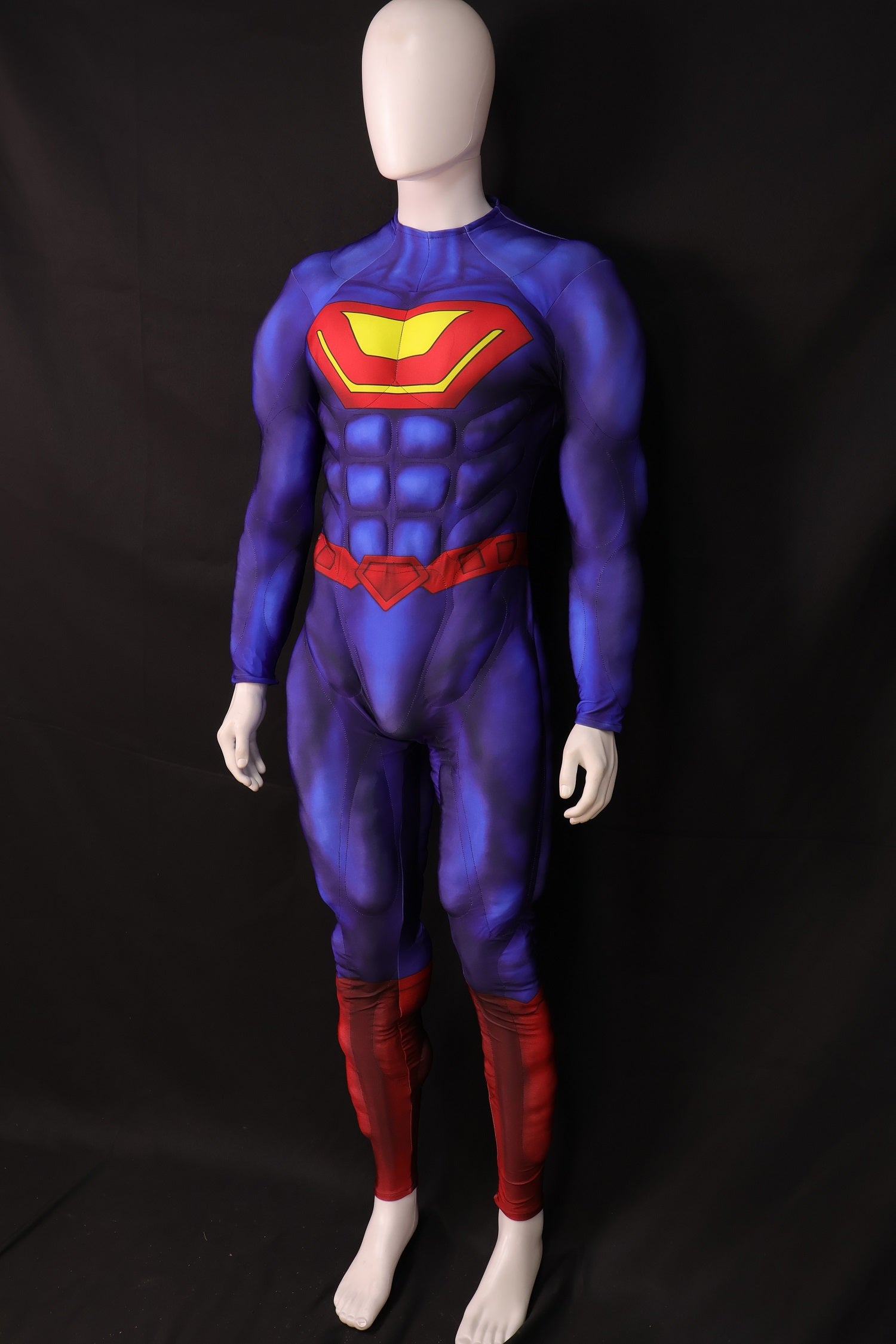Red Blue Hero Cosplay Jumpsuit - Custom Personalized 3D Lycra Outfit