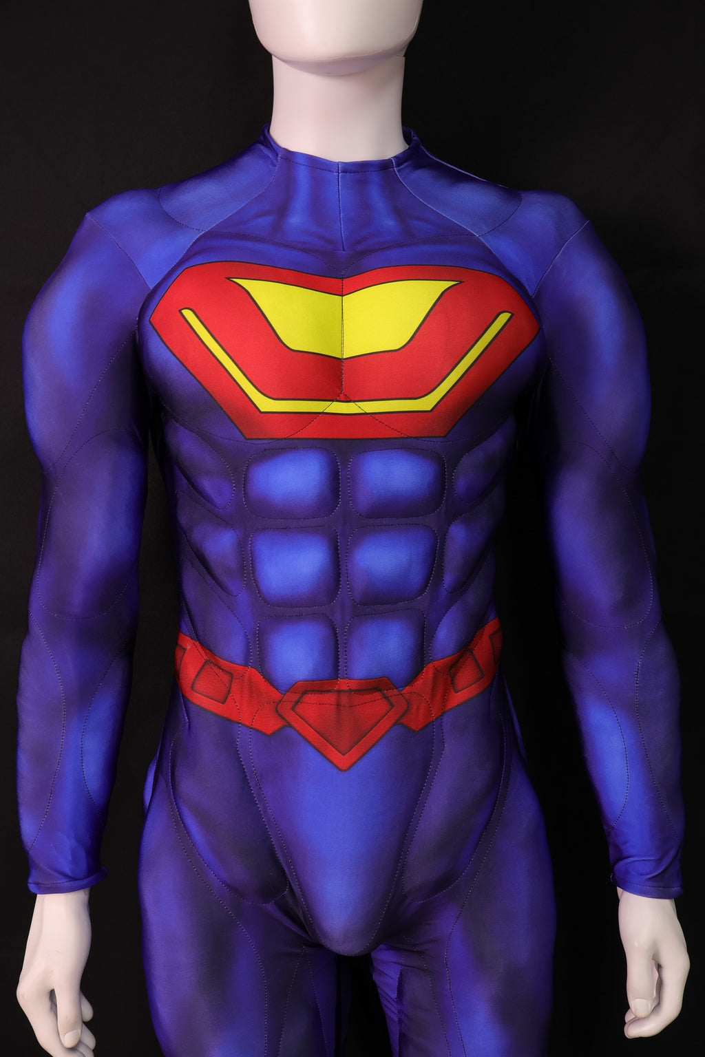 Red Blue Hero Cosplay Jumpsuit - Custom Personalized 3D Lycra Outfit