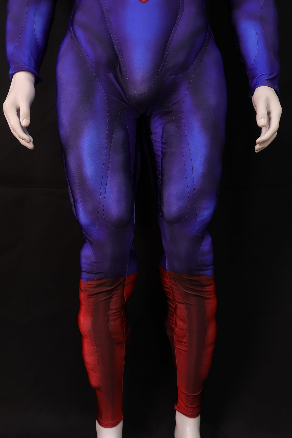 Red Blue Hero Cosplay Jumpsuit - Custom Personalized 3D Lycra Outfit