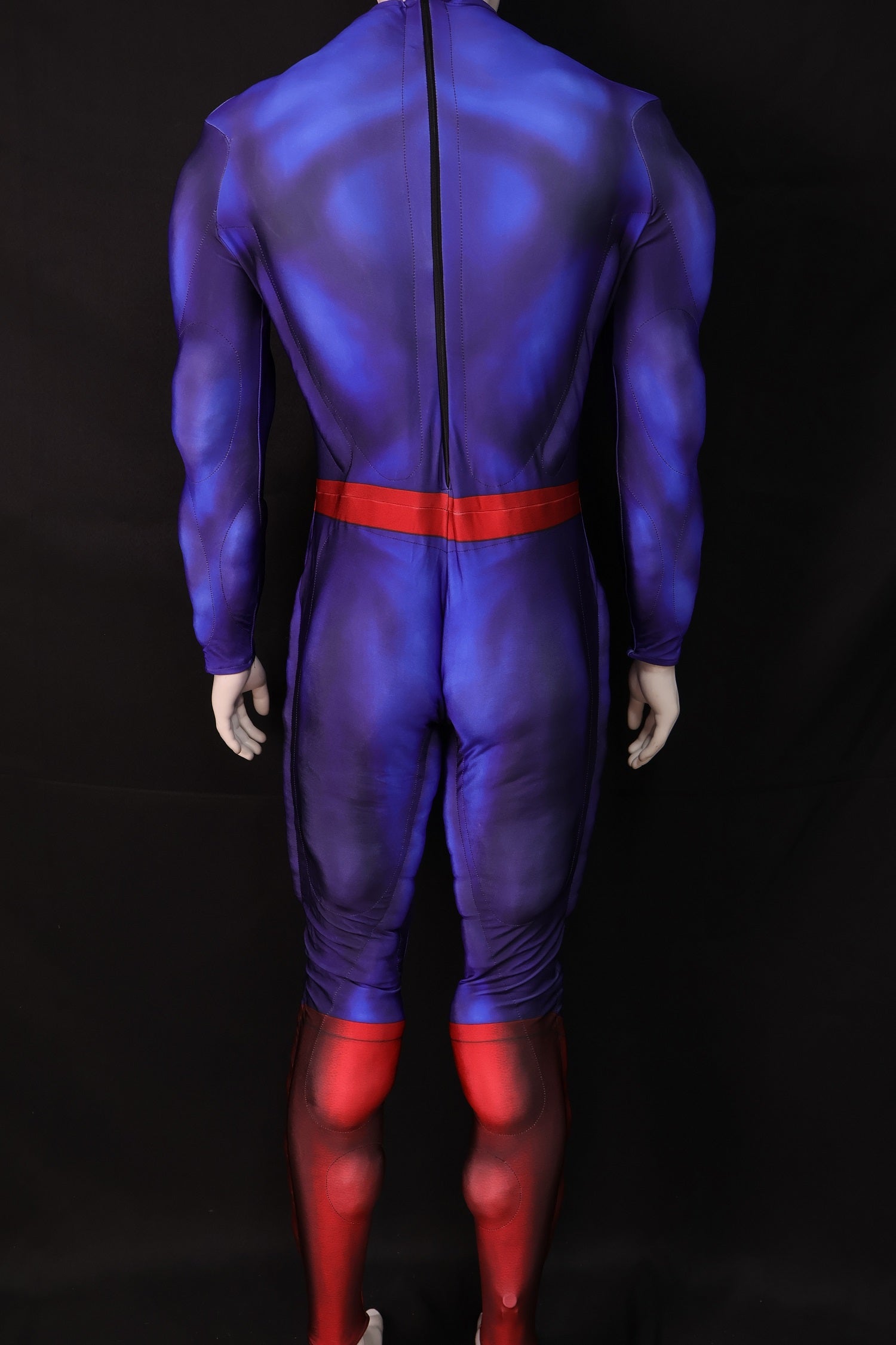 Red Blue Hero Cosplay Jumpsuit - Custom Personalized 3D Lycra Outfit