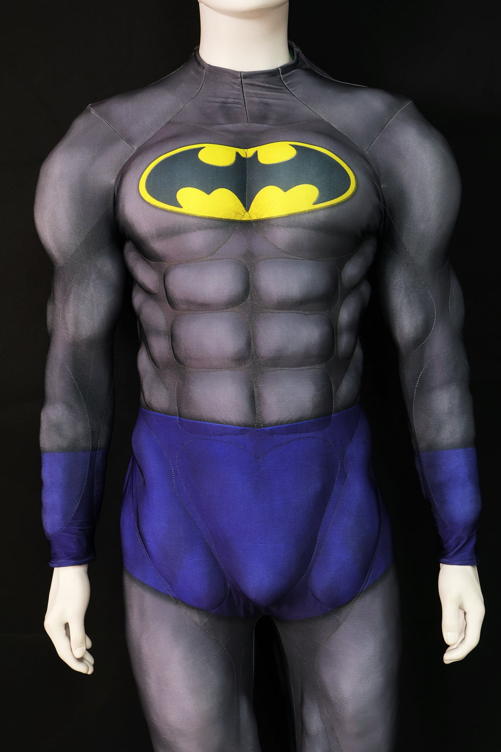 Grey Blue Knight Cosplay Bodysuit - Custom Personalized 3D Lycra Outfit
