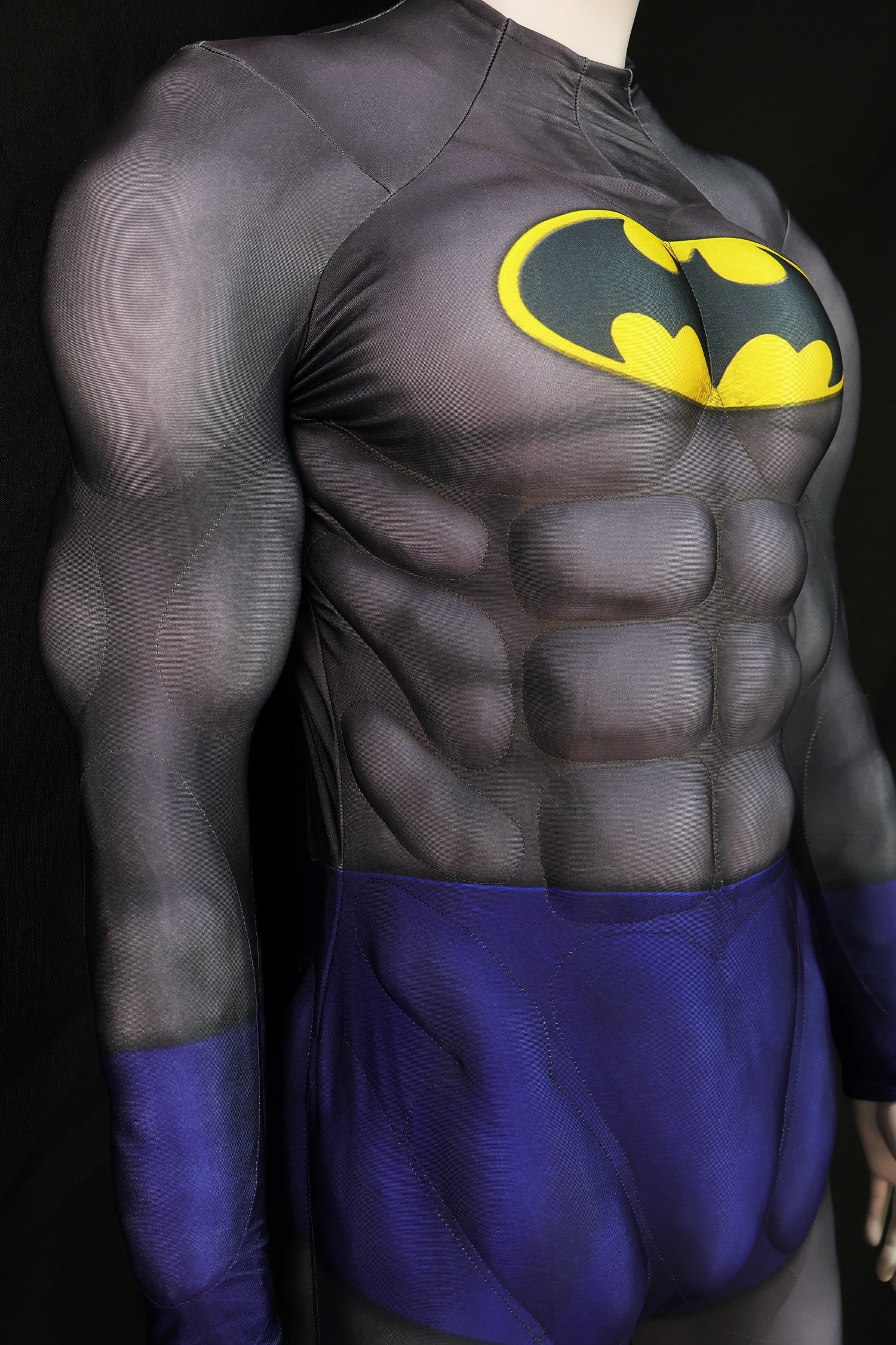 Grey Blue Knight Cosplay Bodysuit - Custom Personalized 3D Lycra Outfit