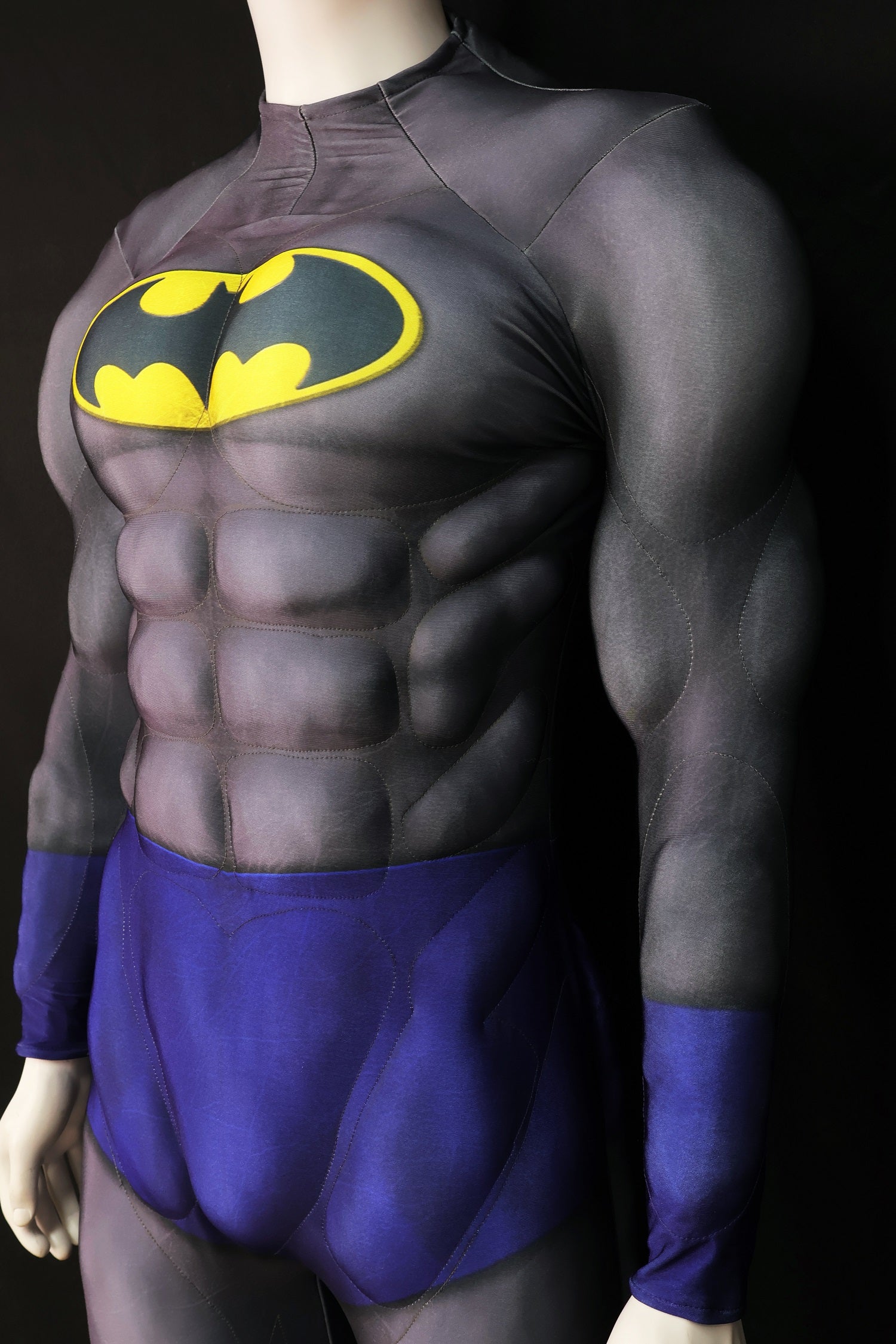 Grey Blue Knight Cosplay Bodysuit - Custom Personalized 3D Lycra Outfit