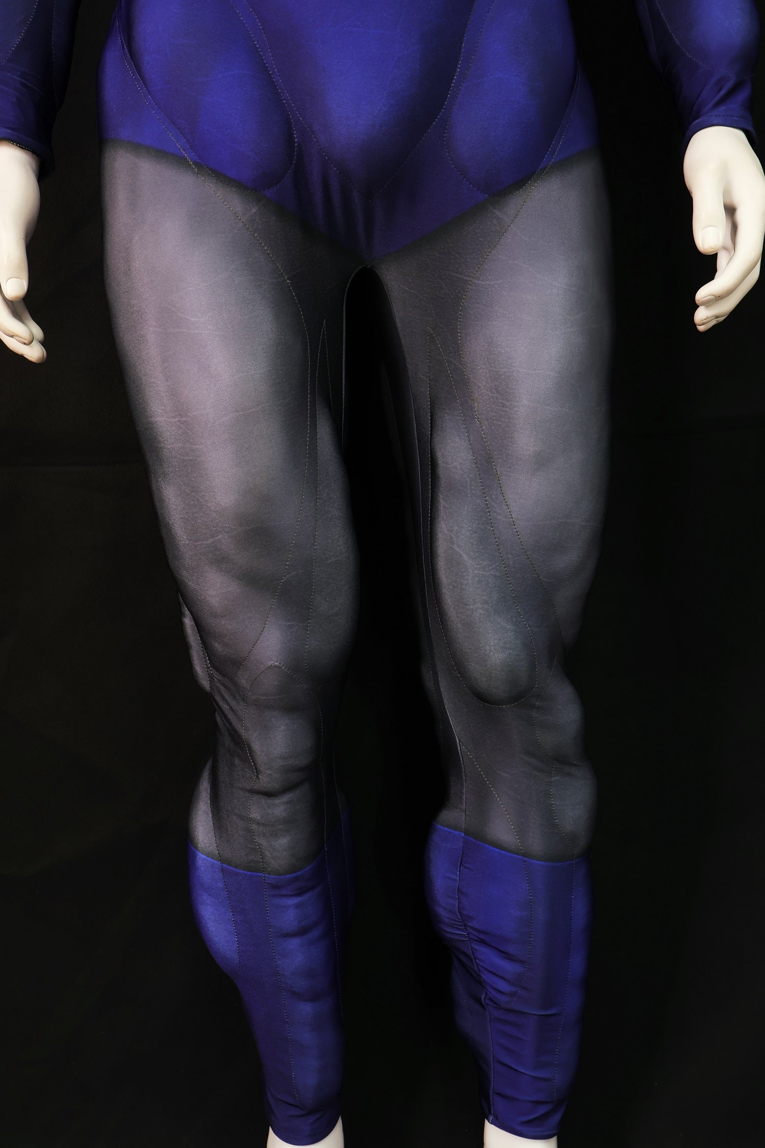 Grey Blue Knight Cosplay Bodysuit - Custom Personalized 3D Lycra Outfit