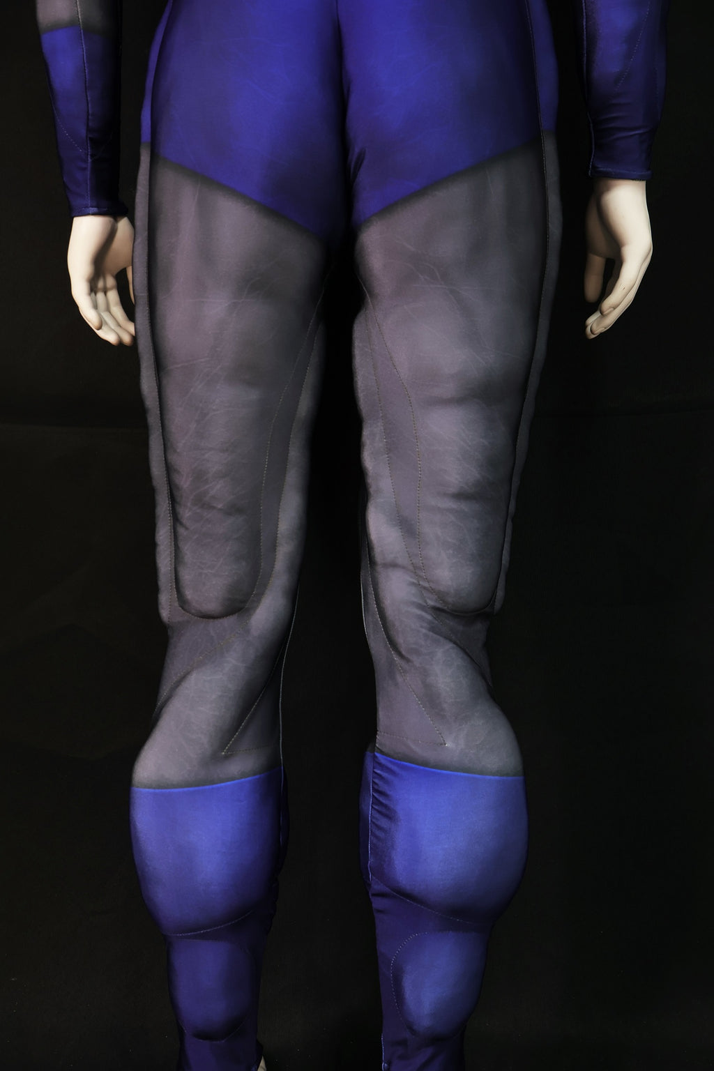 Grey Blue Knight Cosplay Bodysuit - Custom Personalized 3D Lycra Outfit