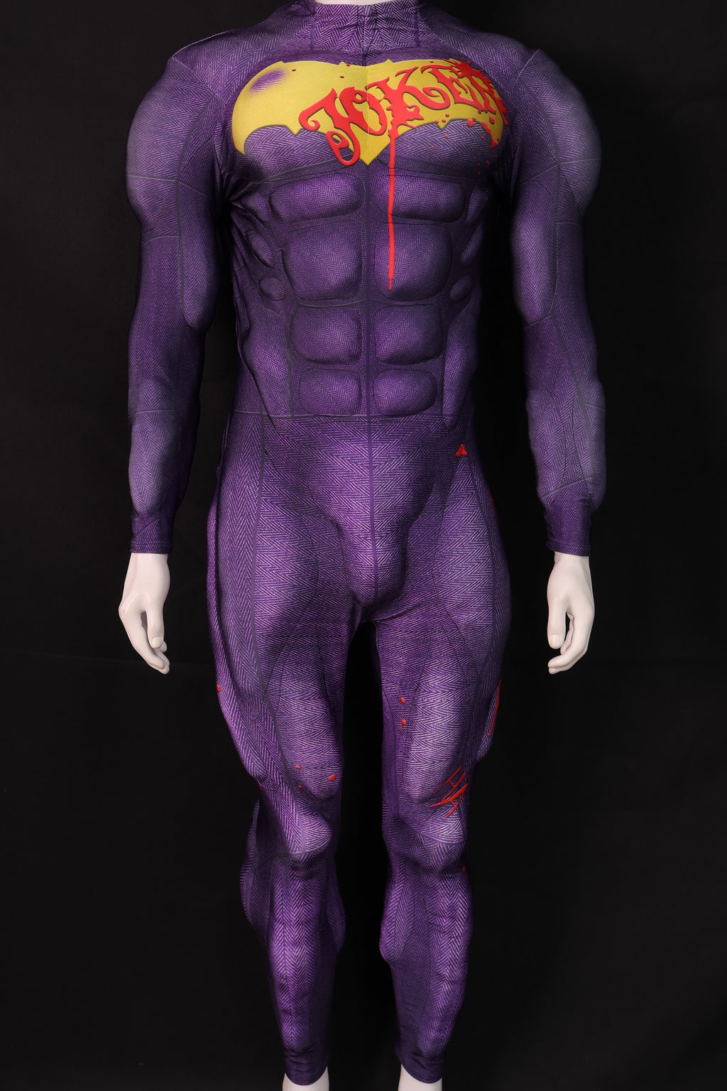 Purple Villain Graffiti Cosplay Unitard - Custom Personalized 3D Lycra Suit