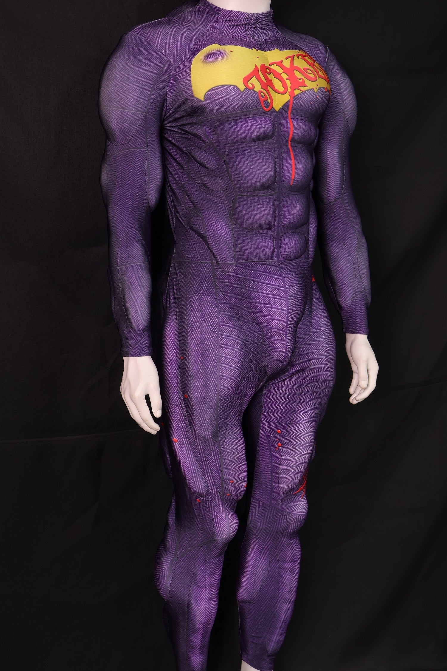 Purple Villain Graffiti Cosplay Unitard - Custom Personalized 3D Lycra Suit