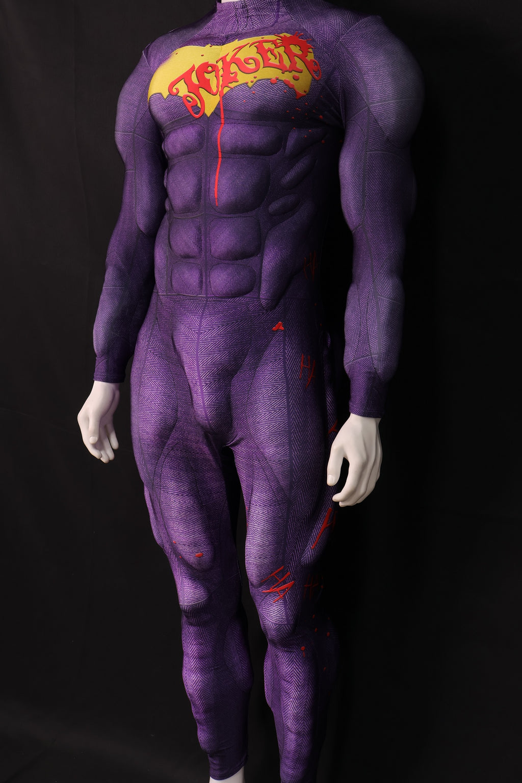 Purple Villain Graffiti Cosplay Unitard - Custom Personalized 3D Lycra Suit