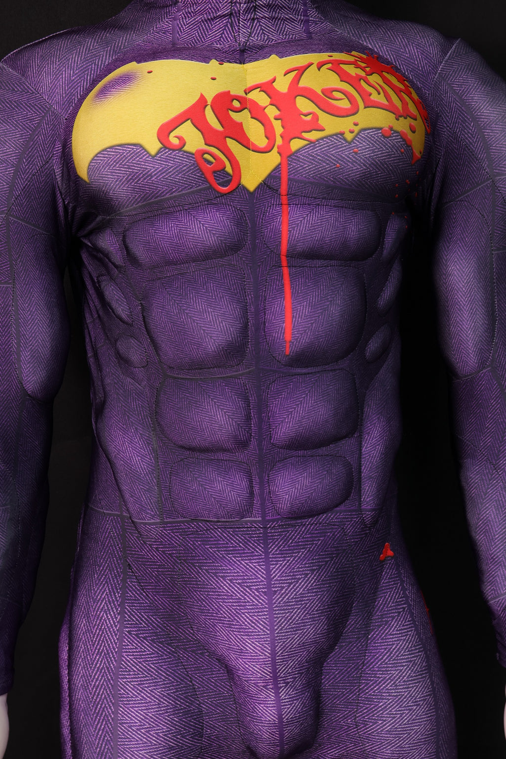 Purple Villain Graffiti Cosplay Unitard - Custom Personalized 3D Lycra Suit