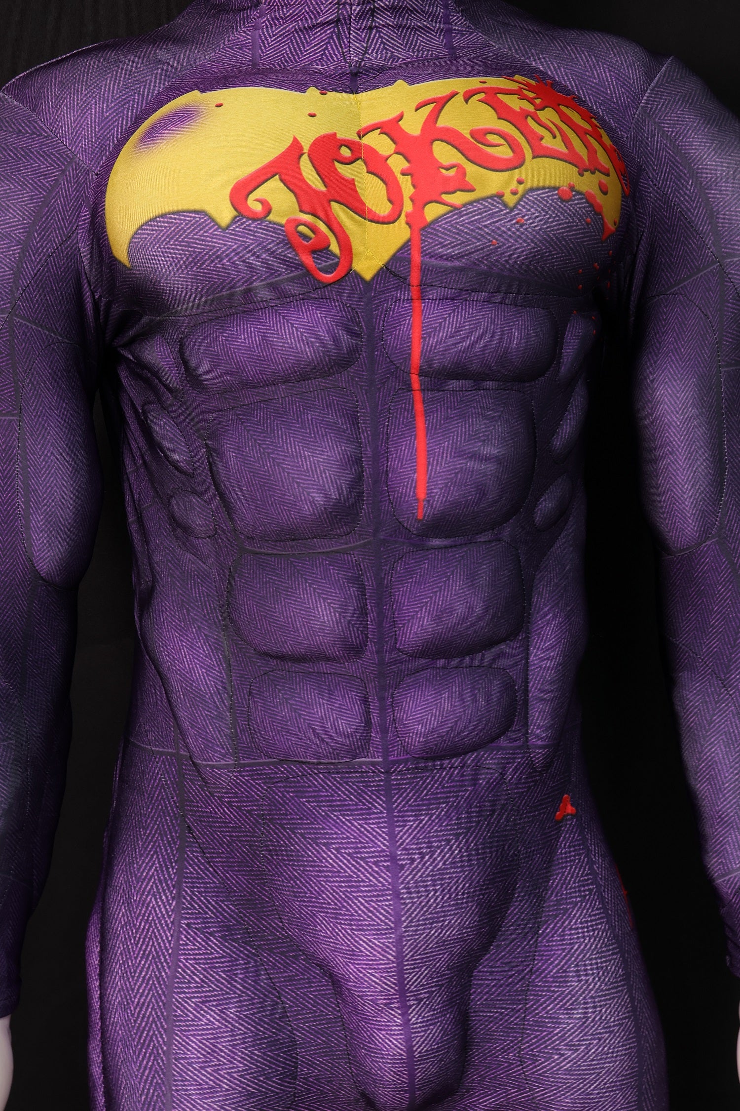 Purple Villain Graffiti Cosplay Unitard - Custom Personalized 3D Lycra Suit