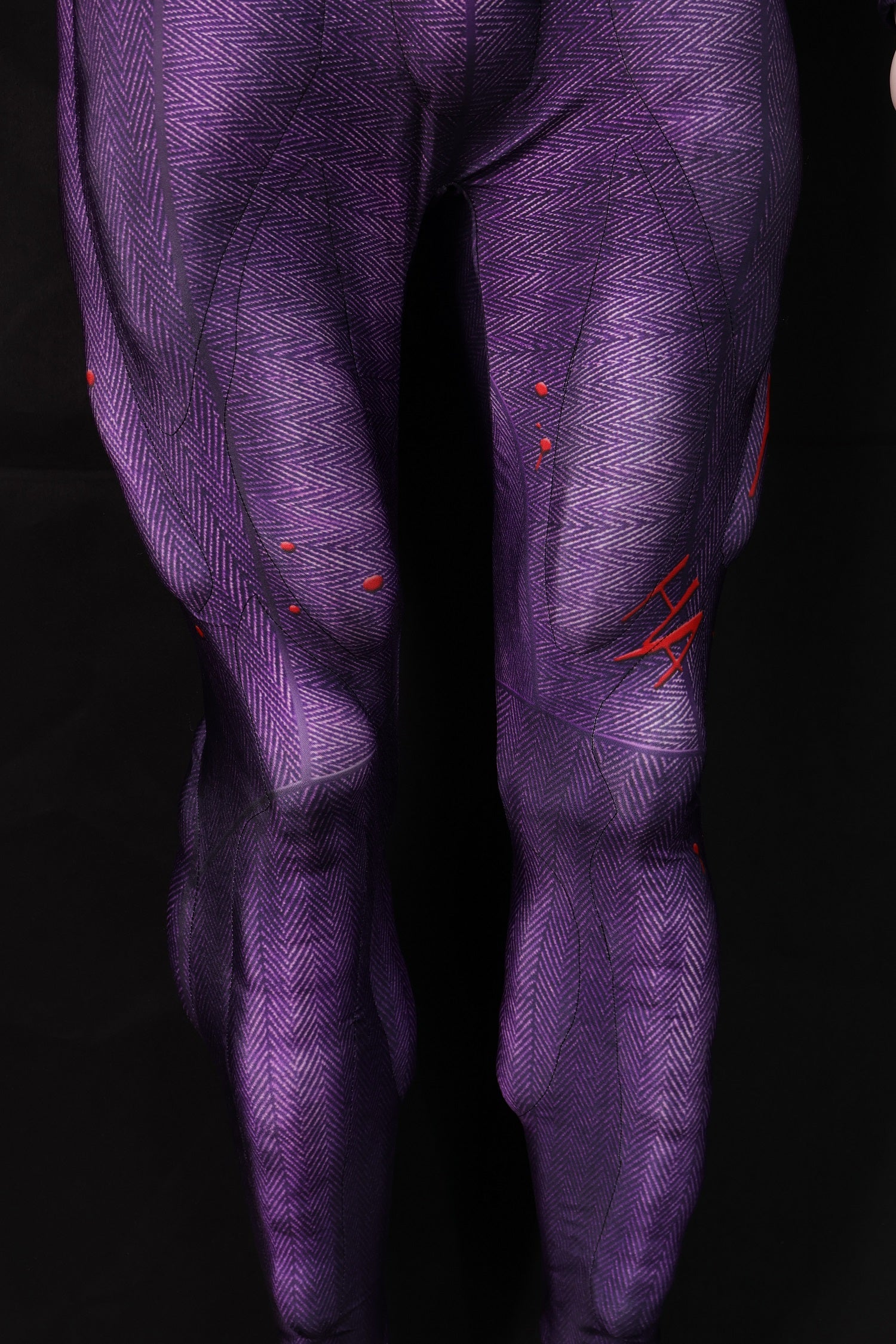 Purple Villain Graffiti Cosplay Unitard - Custom Personalized 3D Lycra Suit