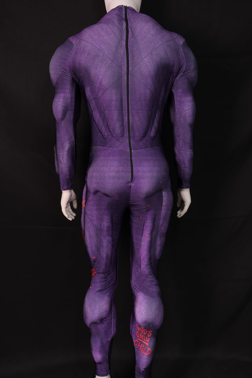 Purple Villain Graffiti Cosplay Unitard - Custom Personalized 3D Lycra Suit