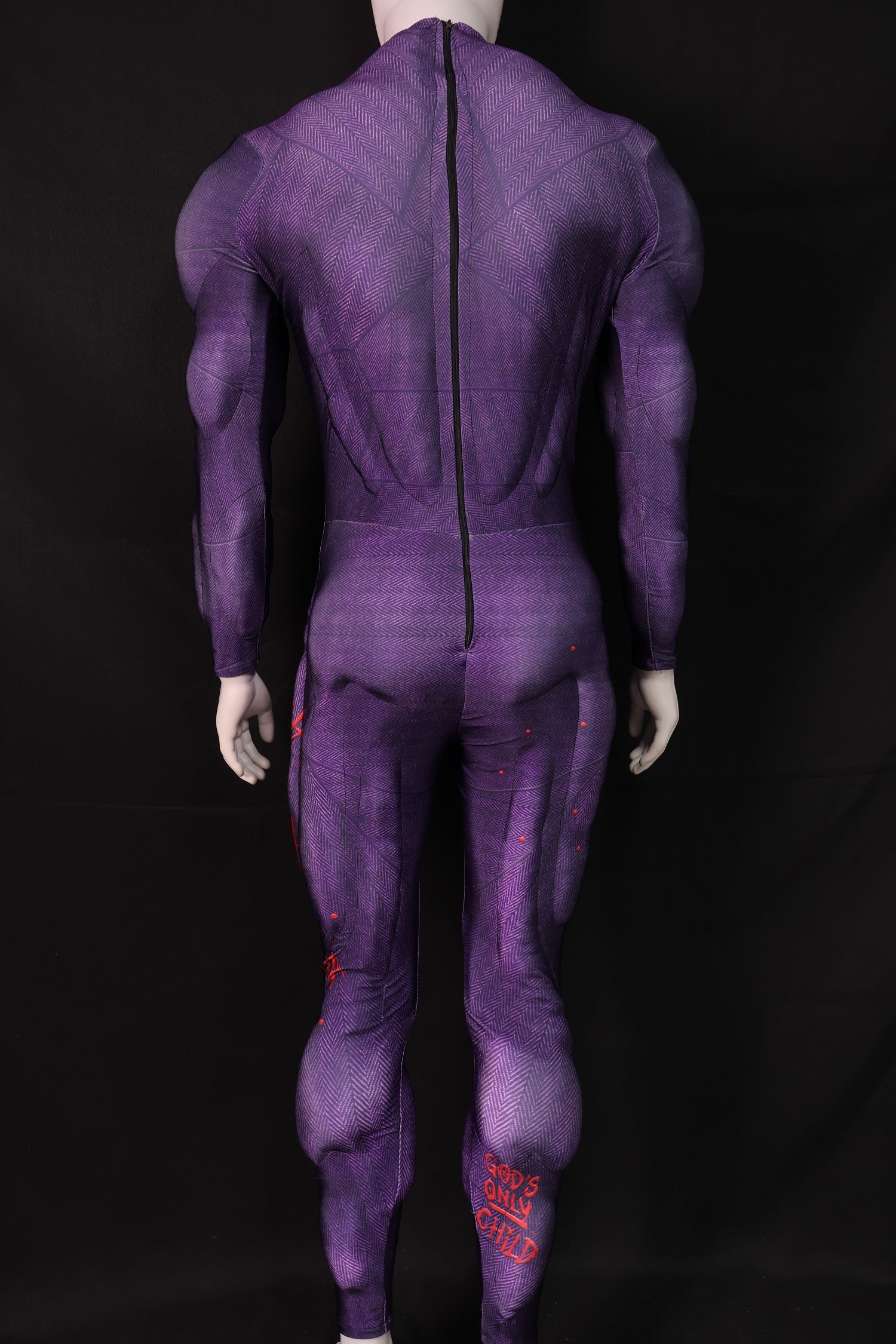 Purple Villain Graffiti Cosplay Unitard - Custom Personalized 3D Lycra Suit
