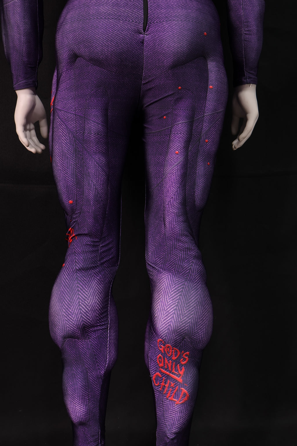 Purple Villain Graffiti Cosplay Unitard - Custom Personalized 3D Lycra Suit