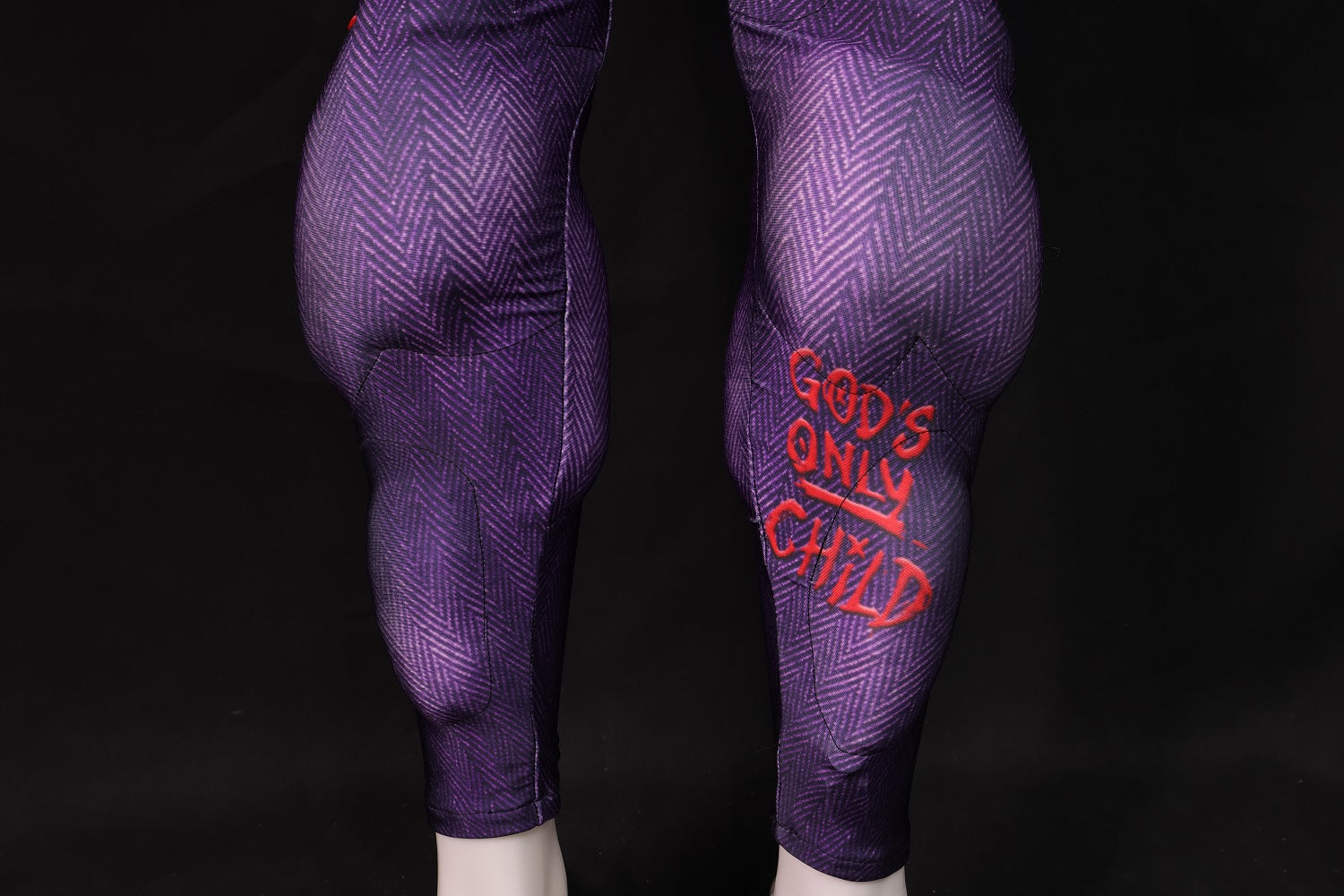 Purple Villain Graffiti Cosplay Unitard - Custom Personalized 3D Lycra Suit