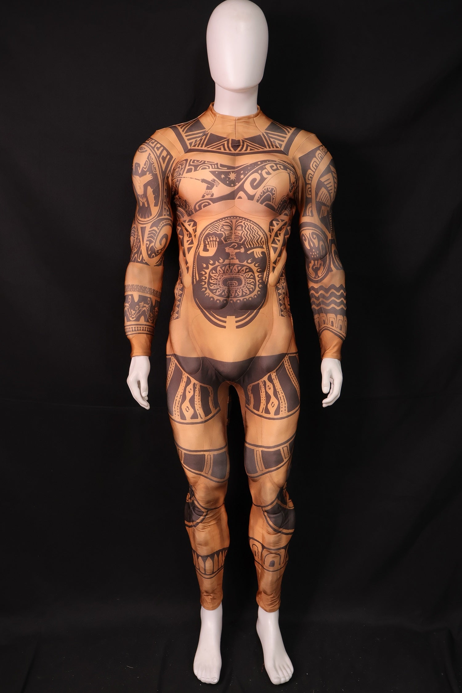 Tribal Tattoo Muscle Singlet - Custom Personalized 3D Lycra Suit