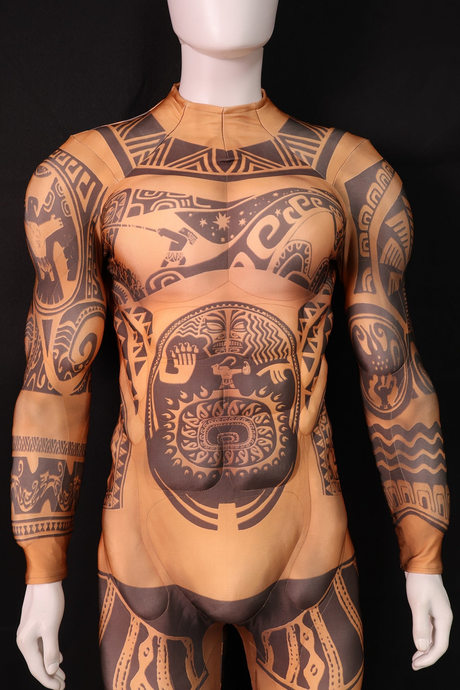 Tribal Tattoo Muscle Singlet - Custom Personalized 3D Lycra Suit