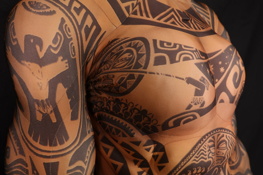 Tribal Tattoo Muscle Singlet - Custom Personalized 3D Lycra Suit