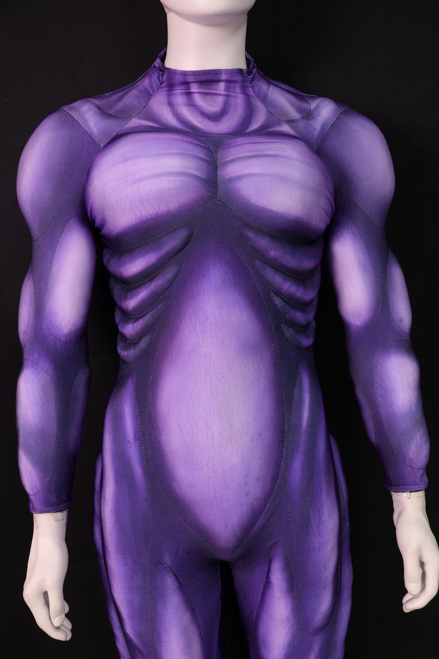 Violet Alien Biomechanical Bodice - Custom Personalized 3D Lycra Suit