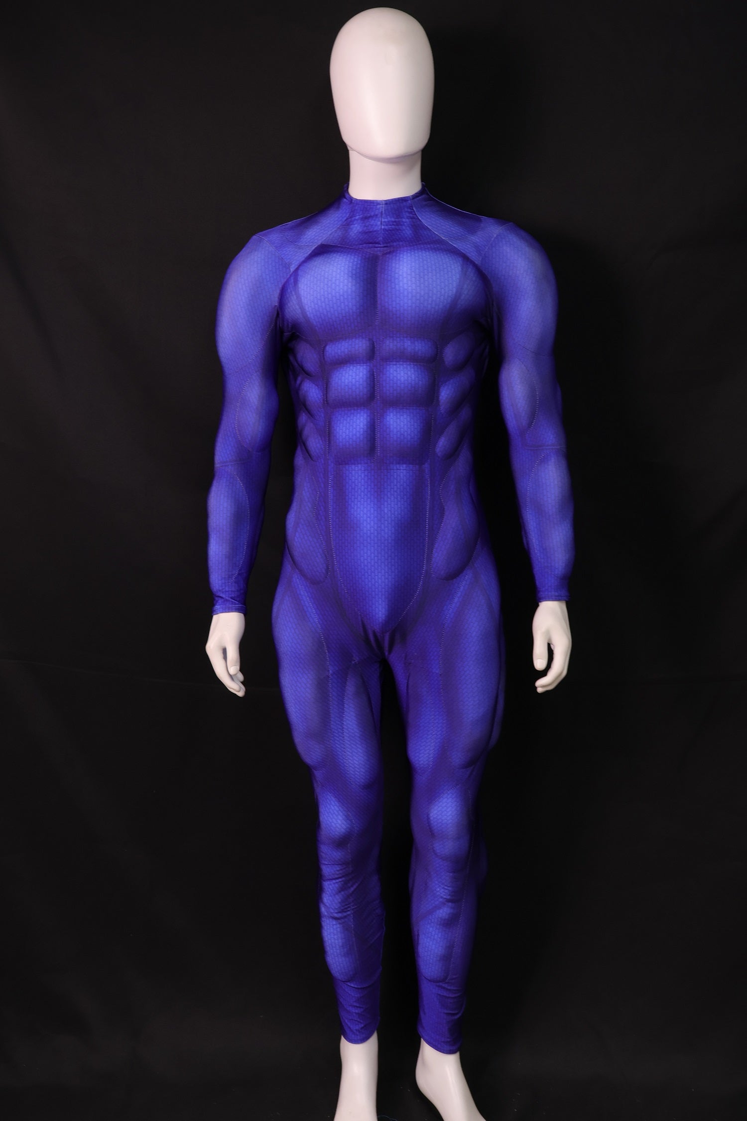 Deep Indigo Shadow Cosplay Garb - Custom Personalized 3D Lycra Suit
