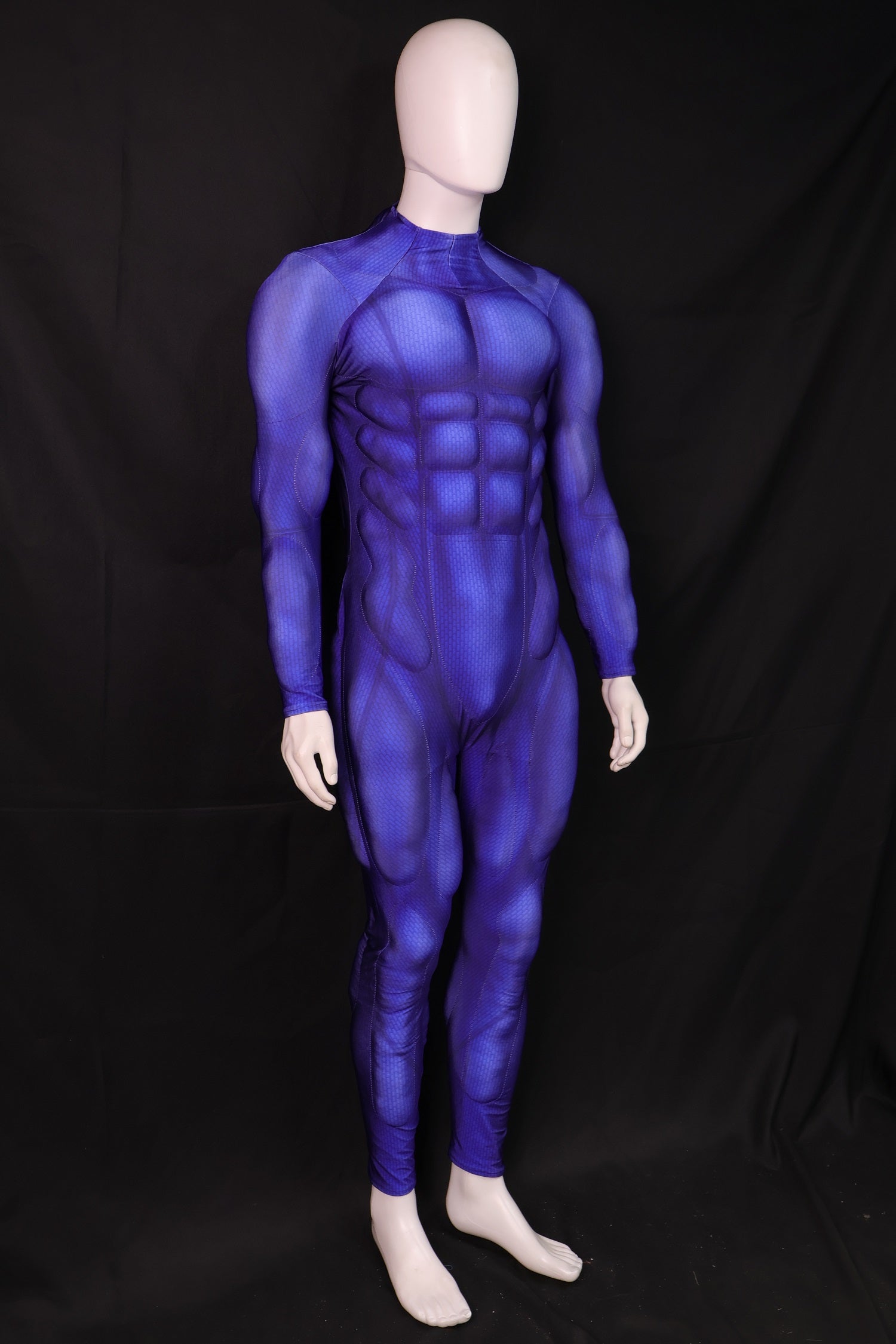 Deep Indigo Shadow Cosplay Garb - Custom Personalized 3D Lycra Suit