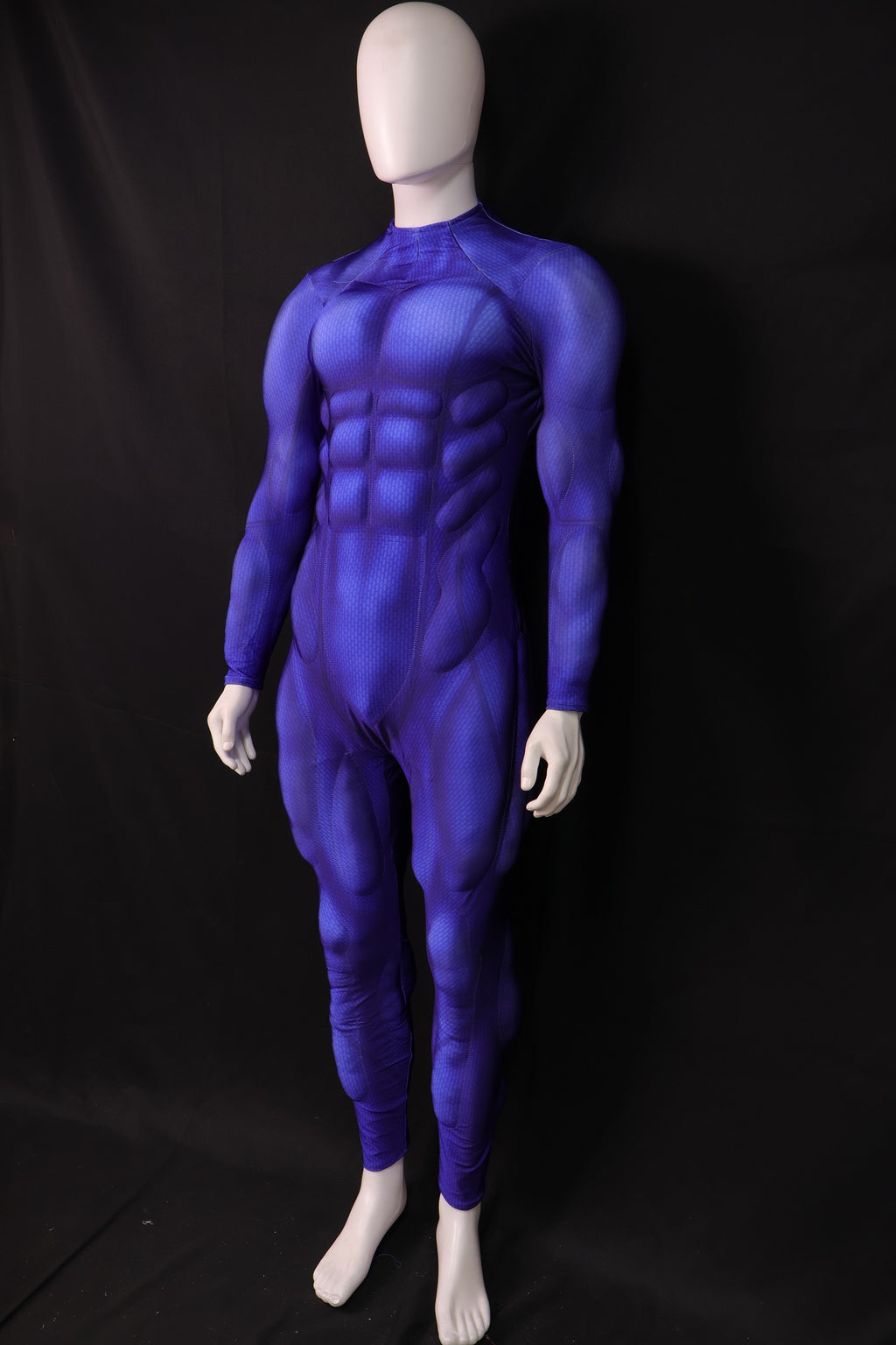 Deep Indigo Shadow Cosplay Garb - Custom Personalized 3D Lycra Suit