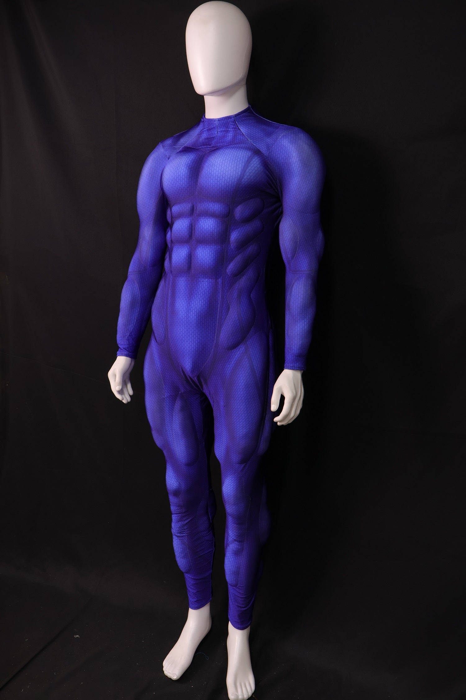 Deep Indigo Shadow Cosplay Garb - Custom Personalized 3D Lycra Suit