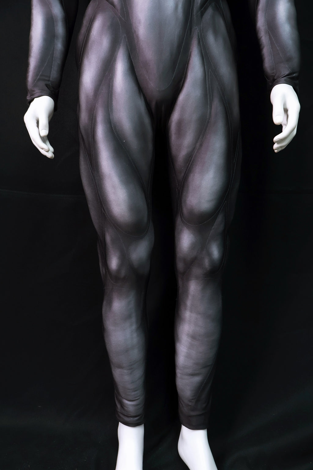 Carbon Black Muscle Shaded Jumpsuit - Custom Personalized 3D Lycra Suit