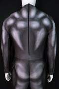 Carbon Black Muscle Shaded Jumpsuit - Custom Personalized 3D Lycra Suit
