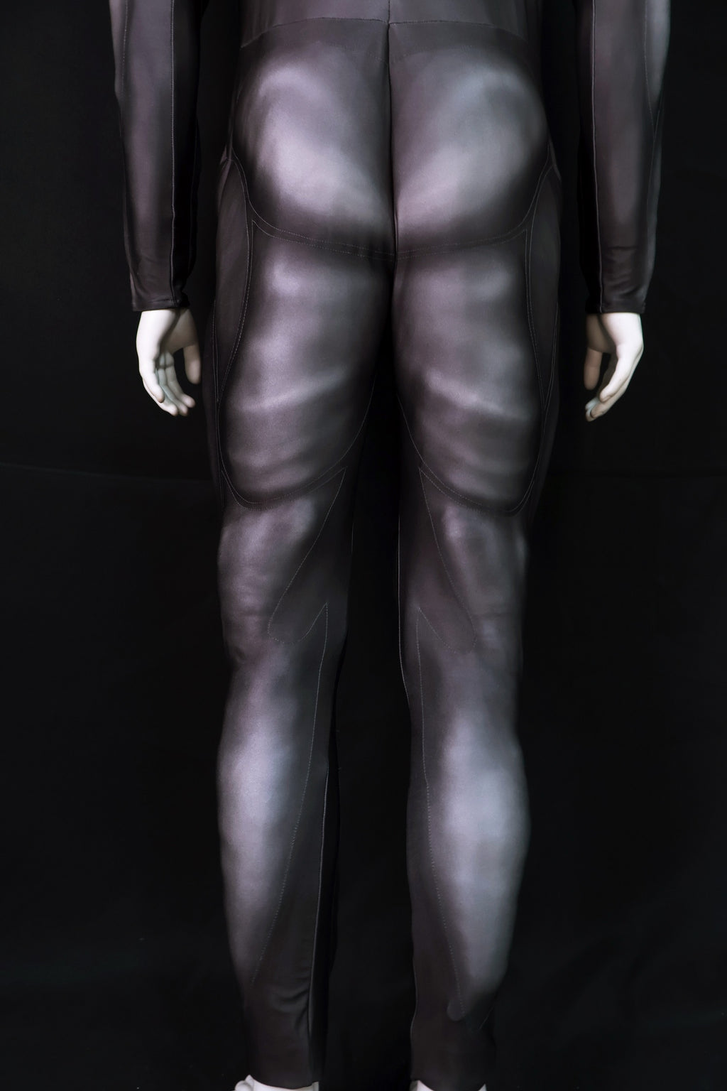 Carbon Black Muscle Shaded Jumpsuit - Custom Personalized 3D Lycra Suit