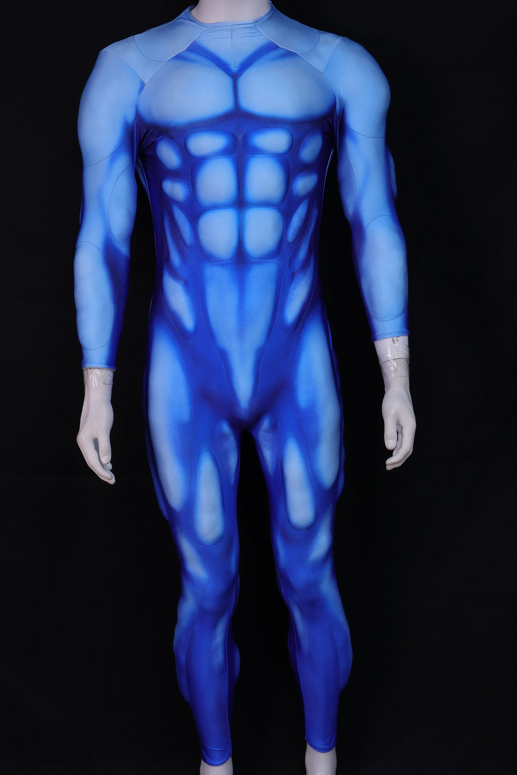 Light Blue Energy Cosplay Attire - Custom Personalized 3D Lycra Suit